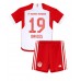 Günstige Bayern Munich Alphonso Davies #19 Babykleidung Heim Fussballtrikot Kinder 2023-24 Kurzarm (+ kurze hosen)